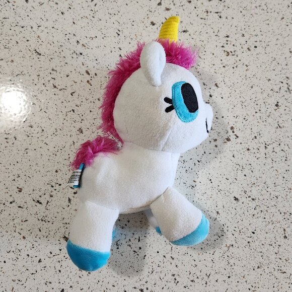 Bark Bob the Barking Unicorn Squeaky Plush Dog Toy sz M/L - Picture 2 of 9